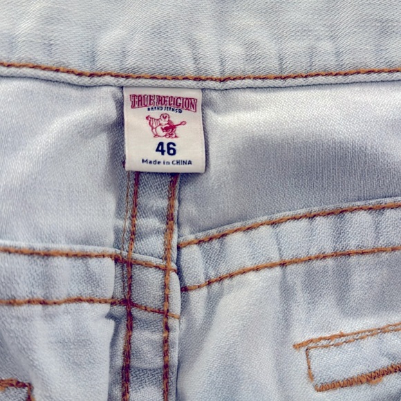 Worn one time men’s true religion jeans, size 46 - Picture 6 of 7